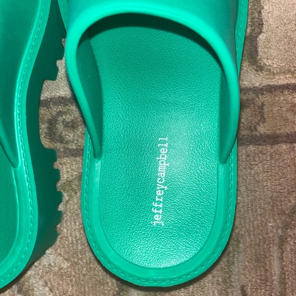 Jeffery Campbell Clogge Clogs Green Slip On - Picture 7 of 11